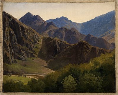 Łańcuchy górskie w okolicy Altenahr autorstwa Johann Wilhelm Schirmer