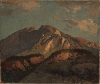 Grzbiet górski, prawdopodobnie w Gryzonii autorstwa Johann Wilhelm Schirmer