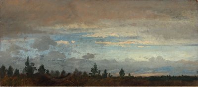 Pochmurne wieczorne niebo autorstwa Johann Wilhelm Schirmer