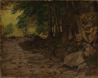 Szlak skalny w Szwajcarii autorstwa Johann Wilhelm Schirmer