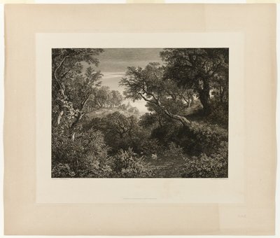 Duży niemiecki krajobraz autorstwa Johann Wilhelm Schirmer