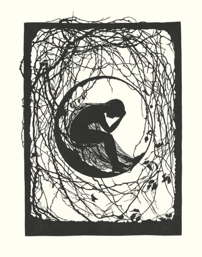 Sylwetka Johanny Beckmann (litografia) autorstwa Johanna Beckmann