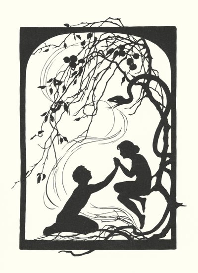 Sylwetka Johanny Beckmann (litografia) autorstwa Johanna Beckmann