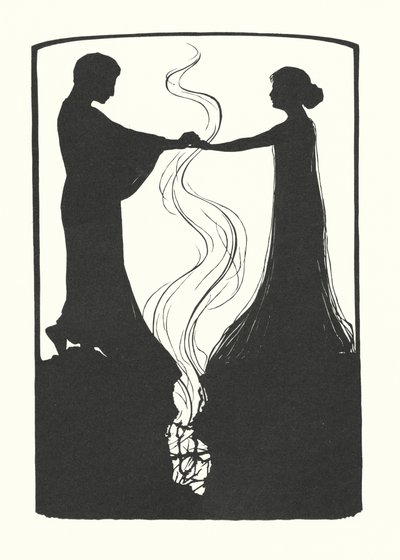 Sylwetka Johanny Beckmann (litografia) autorstwa Johanna Beckmann