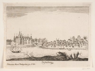Zamek Nykøbing, Falster autorstwa Johanna Maria Pontoppidan