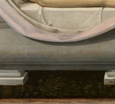 Lamentacja, detal, ok. 1490-1510 autorstwa Johannes (fl.16th century) Hispanus