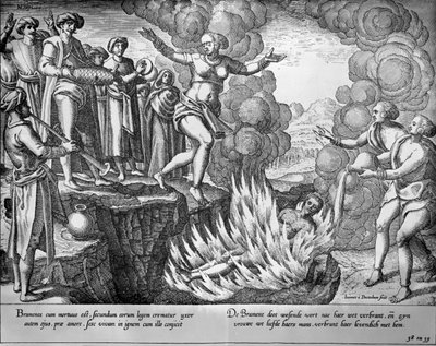 Sati autorstwa Johannes Baptista van the Younger Doetechum