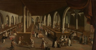 Oddziały w szpitalu św. Jana (olej na płótnie) autorstwa Johannes Beerblock