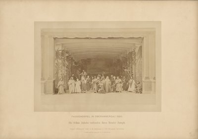 Pasja z Ober-Ammergau - Synowie Jakuba sprzedają brata Józefa autorstwa Johannes Bernhard