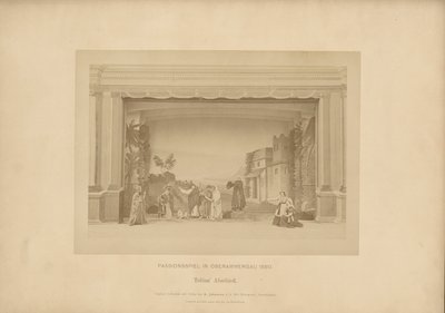 Pasja z Ober-Ammergau - pożegnanie Tobiasza autorstwa Johannes Bernhard