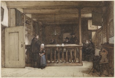 Payday: Izba Radnych w Domu Sądu w Nieuw-Loosdrecht, ozdobiona XVII-wiecznymi figurami autorstwa Johannes Bosboom