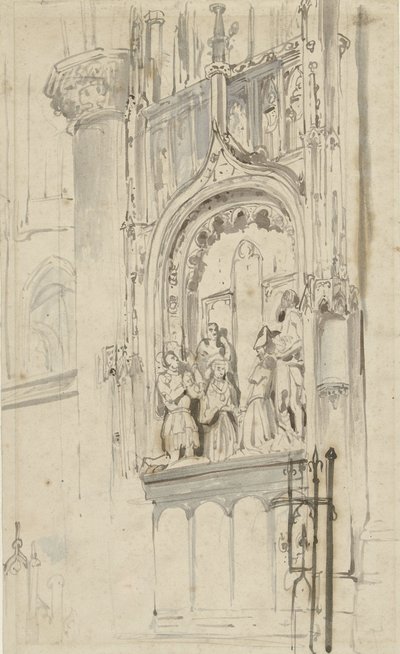 Pomnik nagrobny Engelbrechta I van Nassau w Grote Kerk w Bredzie autorstwa Johannes Bosboom