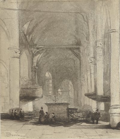 Kerkinterieur autorstwa Johannes Bosboom