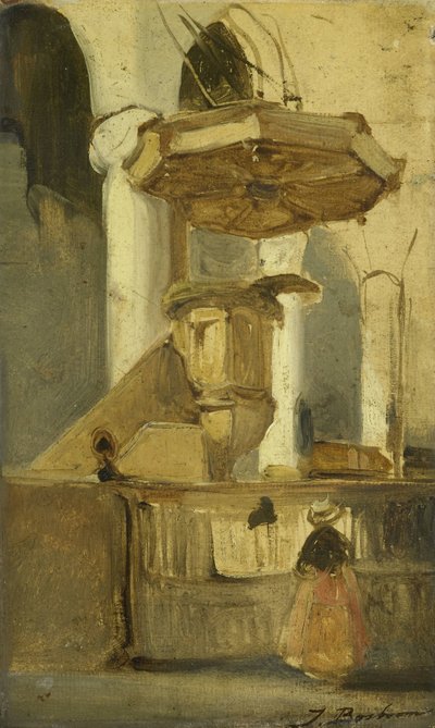 Ambona Kościoła w Hoorn autorstwa Johannes Bosboom