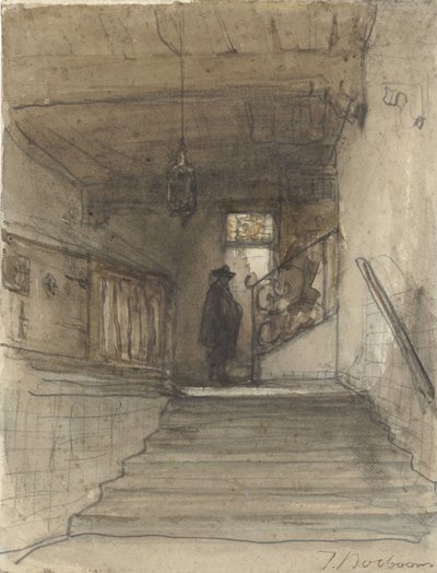 Klatka schodowa autorstwa Johannes Bosboom