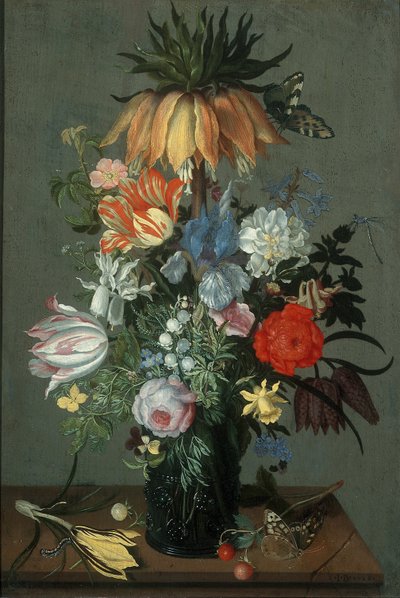 Martwa natura kwiatowa z koroną Imperial, 1626 autorstwa Johannes Bosschaert