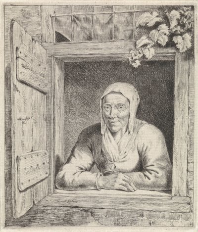 Kobieta w oknie autorstwa Johannes Christiaan Janson