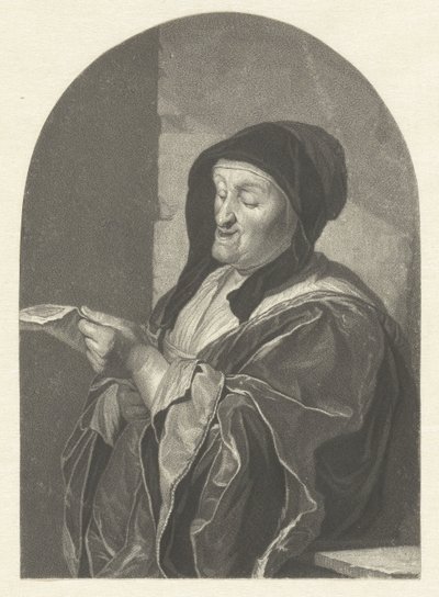 Śpiewa staruszka autorstwa Johannes Cornelis Mertens