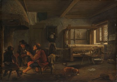 Warsztat tkacki autorstwa Johannes Dircksz. van Oudenrogge