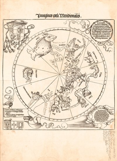 Zdjęcia południowego nieba autorstwa Johannes; Dürer Stabius
