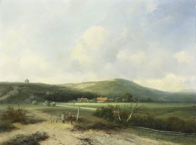 Widok na wydmy autorstwa Johannes Franciscus Hoppenbrouwers
