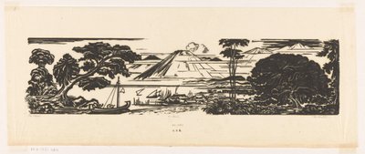 De baai (oryginalny tytuł na obiekcie) autorstwa Johannes Frederik Engelbert ten Klooster (signed by artist)