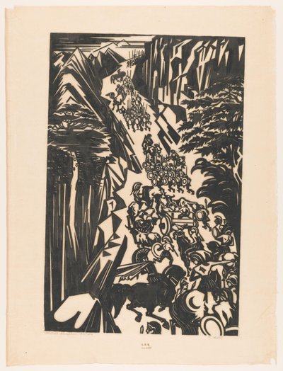 Ilustracja do „Anabasis” Ksenofonta (oryginalny tytuł na obiekcie) autorstwa Johannes Frederik Engelbert ten Klooster (signed by artist)