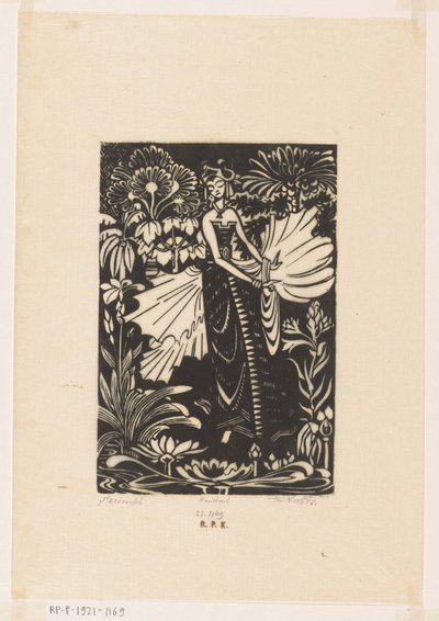 Serimpi (oryginalny tytuł na obiekcie) autorstwa Johannes Frederik Engelbert ten Klooster (signed by artist)