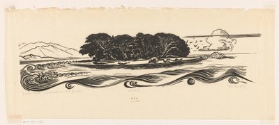 Vader Smit, Geelvink Bay, Holenderska Nowa Gwinea (oryginalny tytuł na obiekcie) autorstwa Johannes Frederik Engelbert ten Klooster (signed by artist)