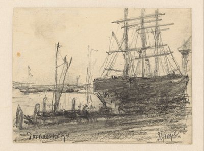 Statki dla Dordrecht autorstwa Johannes Gijsbert Vogel