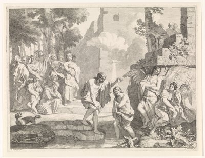 Chrzest Chrystusa Przedstawienia biblijne, mitologiczne i alegoryczne (tytuł serii) autorstwa Johannes Glauber