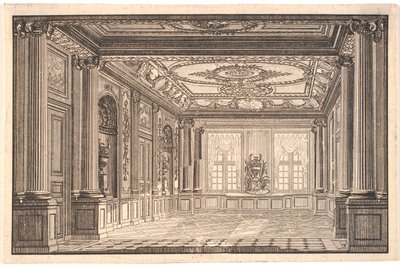 Jadalnia w Chr. Dwór VII w Amalienborg autorstwa Johannes Gottfred Bradt