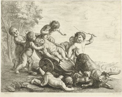 Putti z kozim wozem autorstwa Johannes Gronsveld