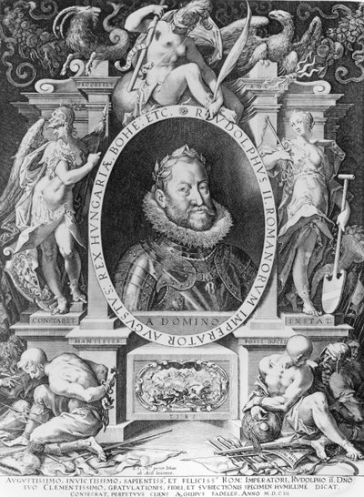 Portret Rudolfa II (1576-1612) autorstwa Johannes Hausser von Ach