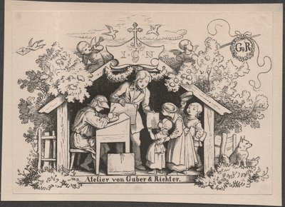 Studio by Gaber  Richter autorstwa Johannes Heinrich & Gaber August (1823 1894) Richter