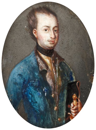 Portret króla Szwecji Karola XII 1682-1718 autorstwa Johannes Heinrich Möller