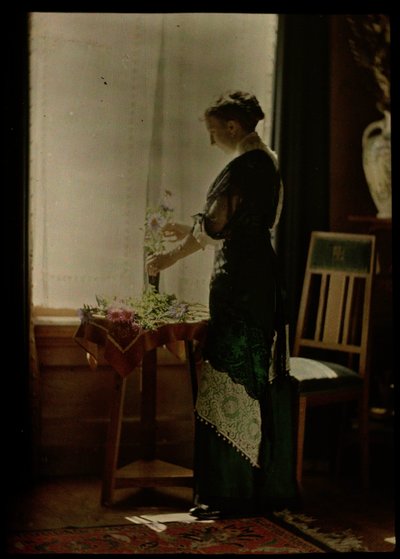 Kobieta przy oknie autorstwa Johannes Hendrikus Antonius Maria Lutz