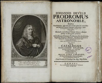 Jan Heweliusz, Prodromus astronomii, 1690 autorstwa Johannes Hevelius