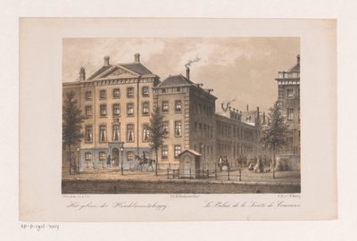 Siedziba Handel-Maatschappij w Amsterdamie Budynek Firmy Handlowej (tytuł na obiekcie) autorstwa Johannes Hilverdink