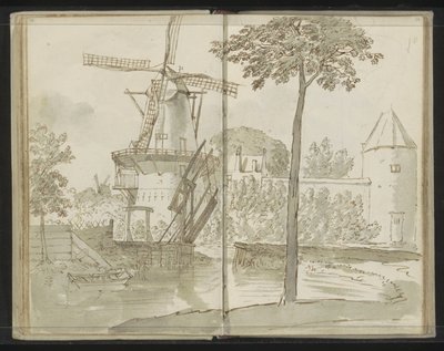 Wiatrak Delft na Spoorsingel autorstwa Johannes Huibert Prins