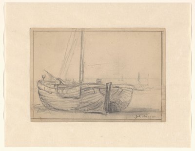 Bomschuit na plaży autorstwa Johannes Huygens (signed by artist)