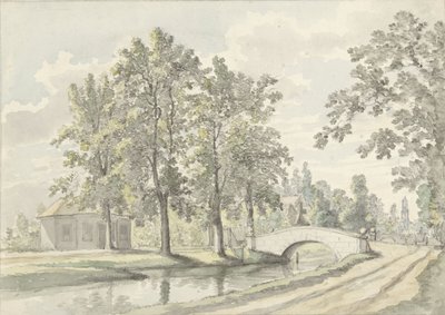 Widok na Biltstraat poza Utrecht autorstwa Johannes Jelgerhuis