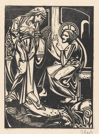 Chrystus i Samarytanka autorstwa Johannes Josephus Aarts (signed by artist)