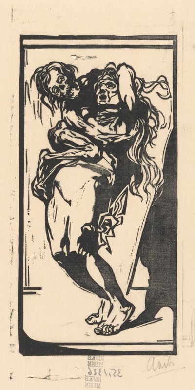 Śmierć i kobieta autorstwa Johannes Josephus Aarts (signed by artist)