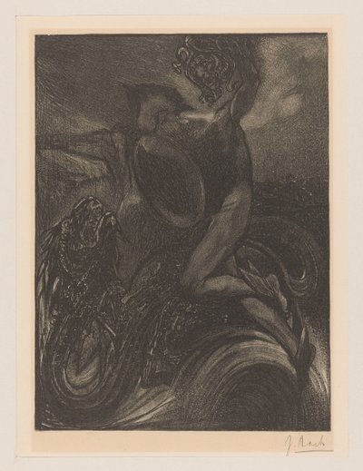 Perseusz i potwór morski autorstwa Johannes Josephus Aarts (signed by artist)