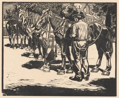 Jazda konna w kwadracie autorstwa Johannes Josephus Aarts (signed by artist)