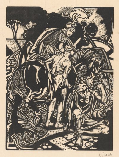 Rzymski jeździec na koniu autorstwa Johannes Josephus Aarts (signed by artist)
