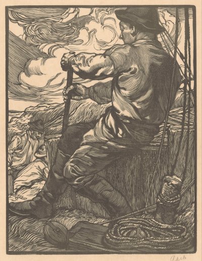 Wścibski robotnik autorstwa Johannes Josephus Aarts (signed by artist)