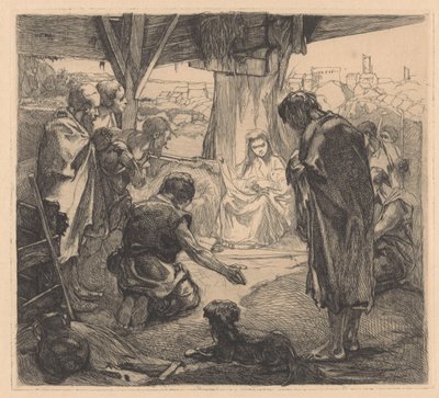 Adoracja pasterzy autorstwa Johannes Josephus Aarts