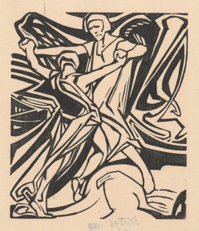 Jakub zmaga się z aniołem autorstwa Johannes Josephus Aarts